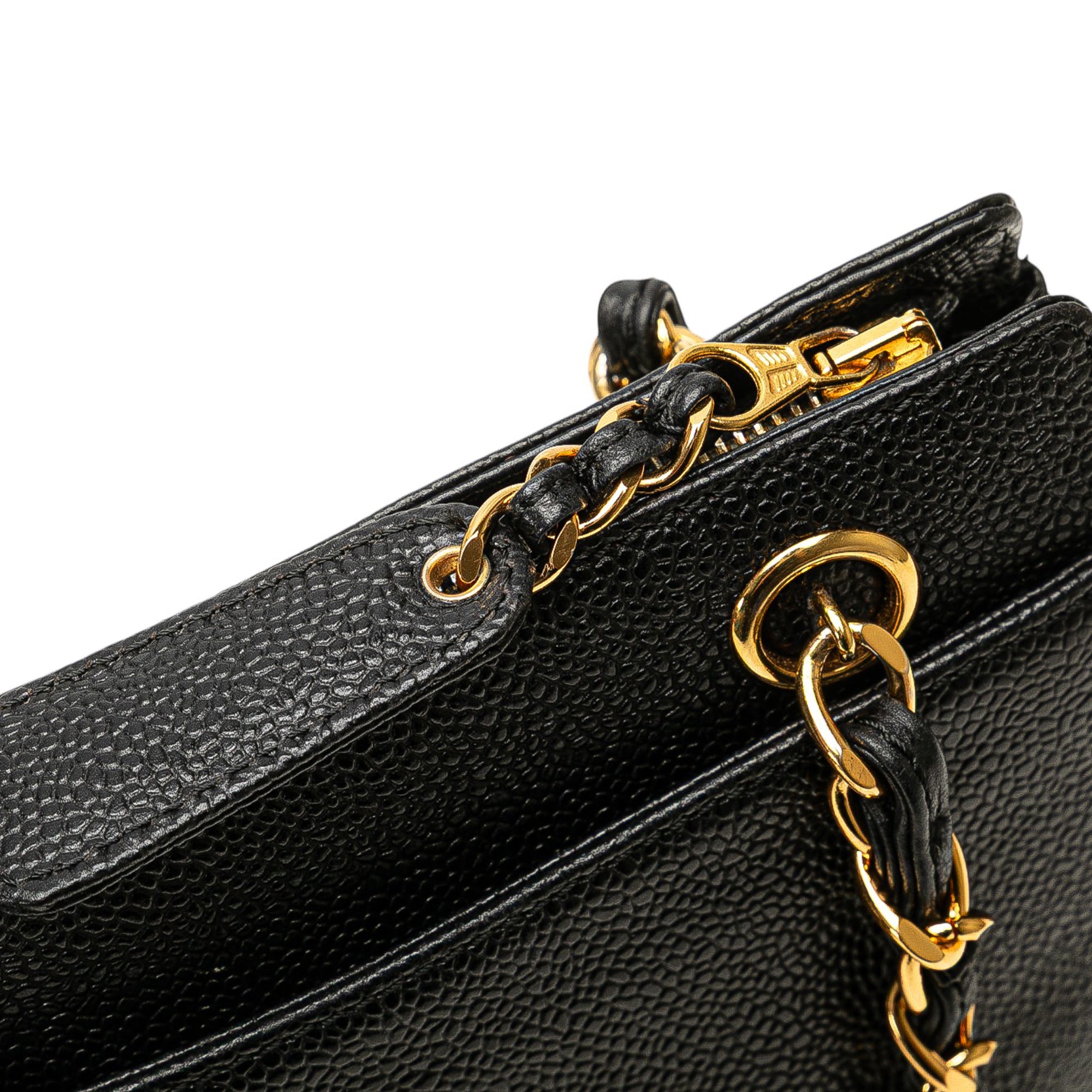 Caviar Logo Chain Tote