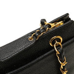 Caviar Logo Chain Tote
