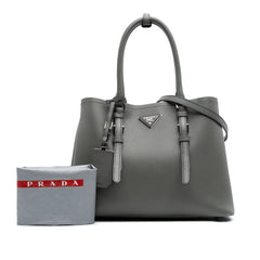 Medium Saffiano Cuir Double Satchel