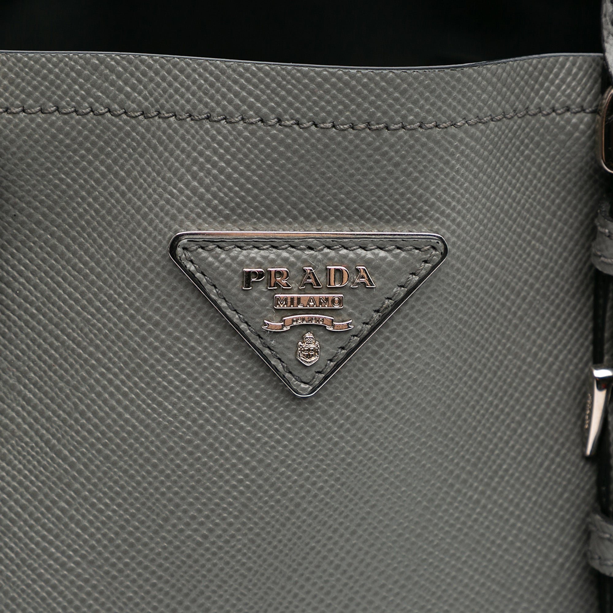 Medium Saffiano Cuir Double Satchel