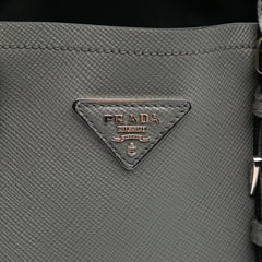Medium Saffiano Cuir Double Satchel