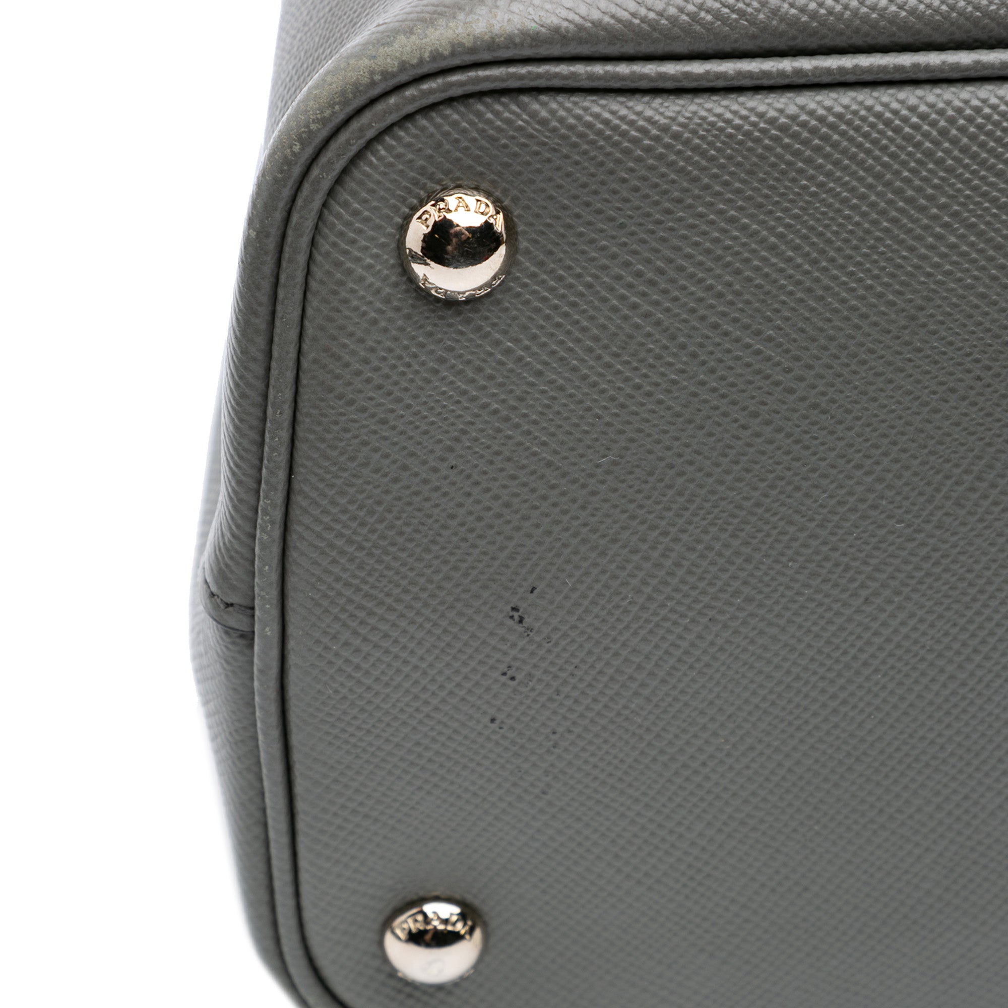 Medium Saffiano Cuir Double Satchel