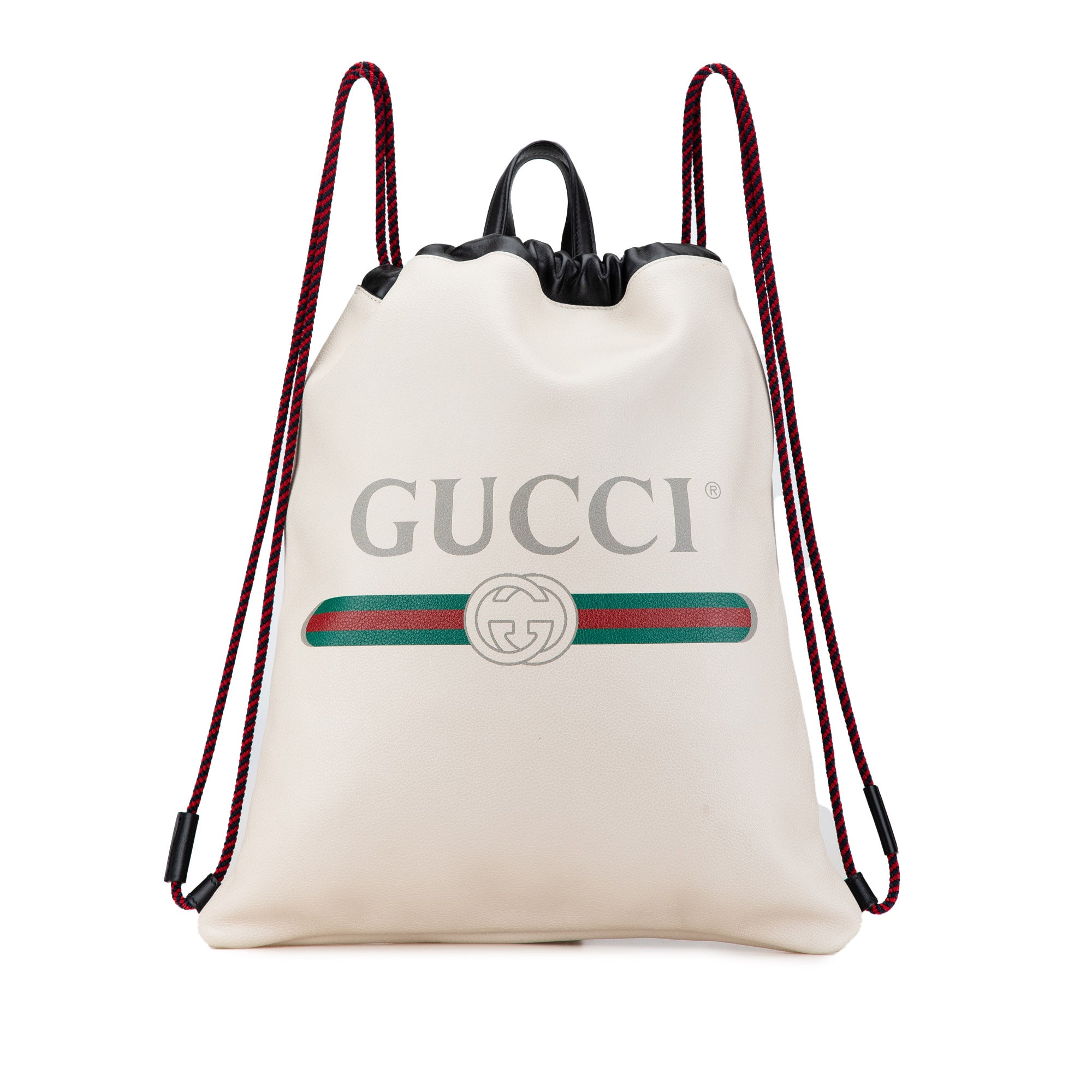 Gucci Logo Leather Backpack