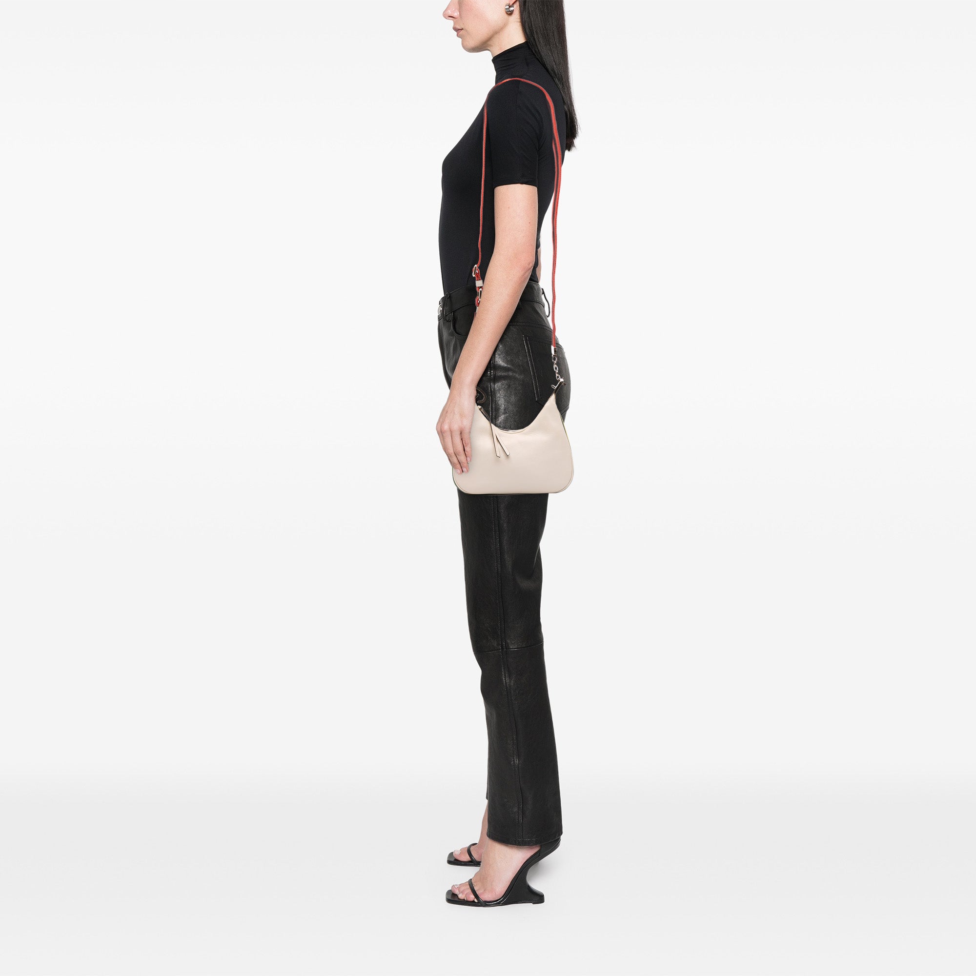 Small Leather Web Attache Crossbody