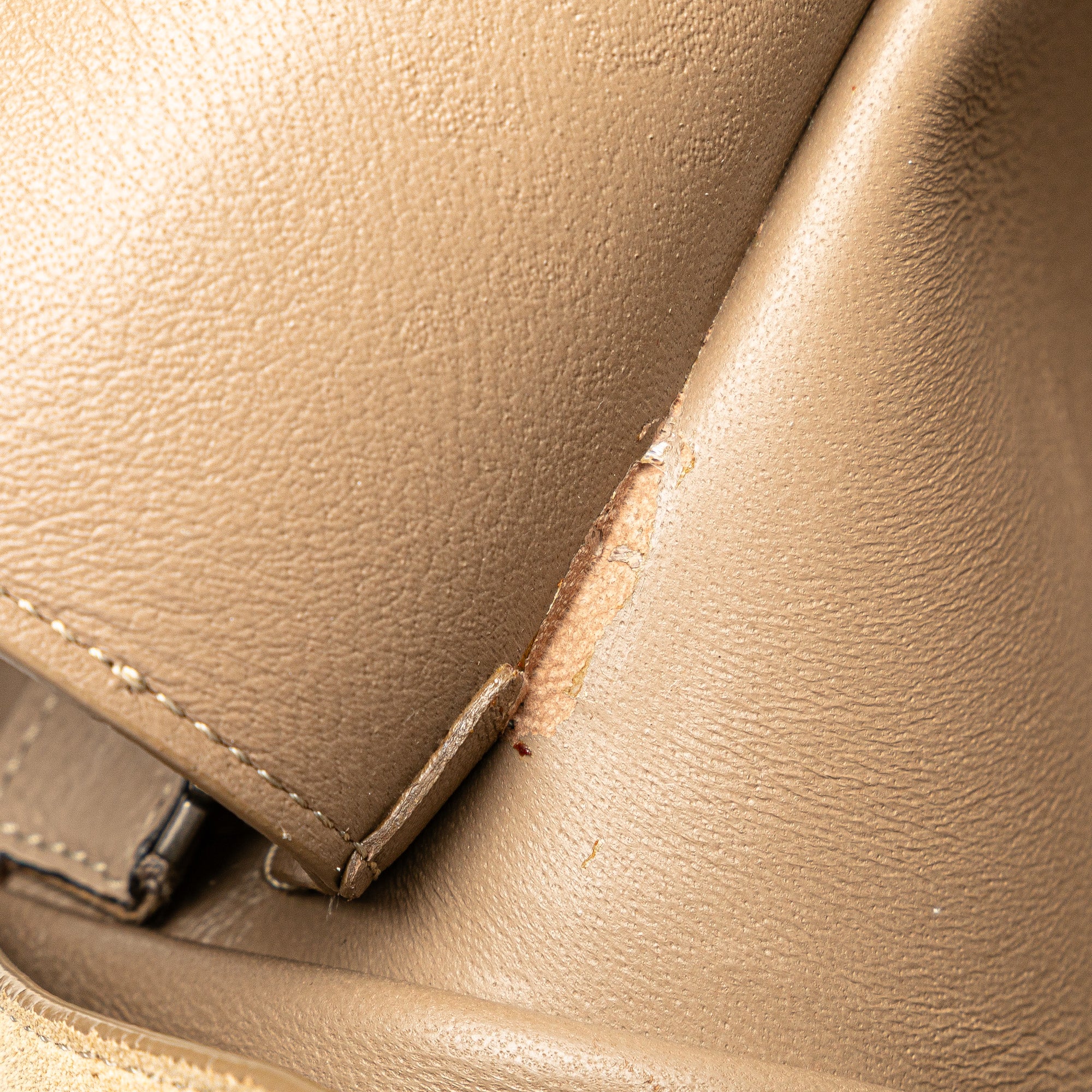 Medium Drummed Calfskin and Suede Trapeze Satchel