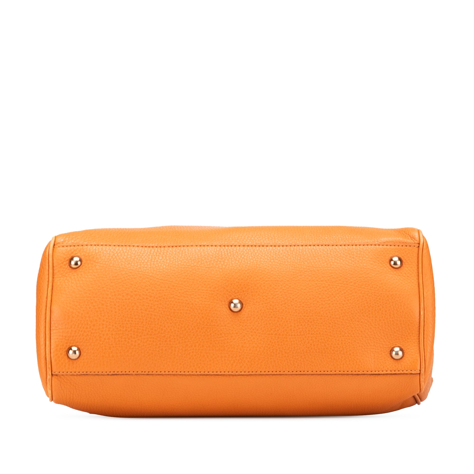 Medium Calfskin Bamboo Shopper Satchel