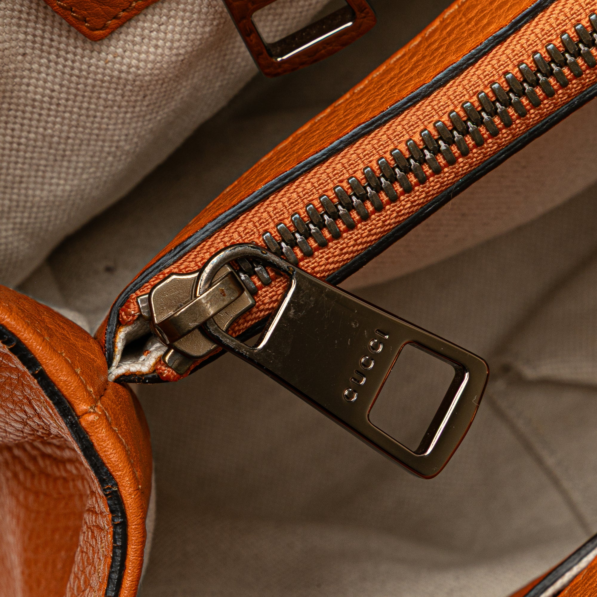 Medium Calfskin Bamboo Shopper Satchel