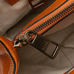 Medium Calfskin Bamboo Shopper Satchel