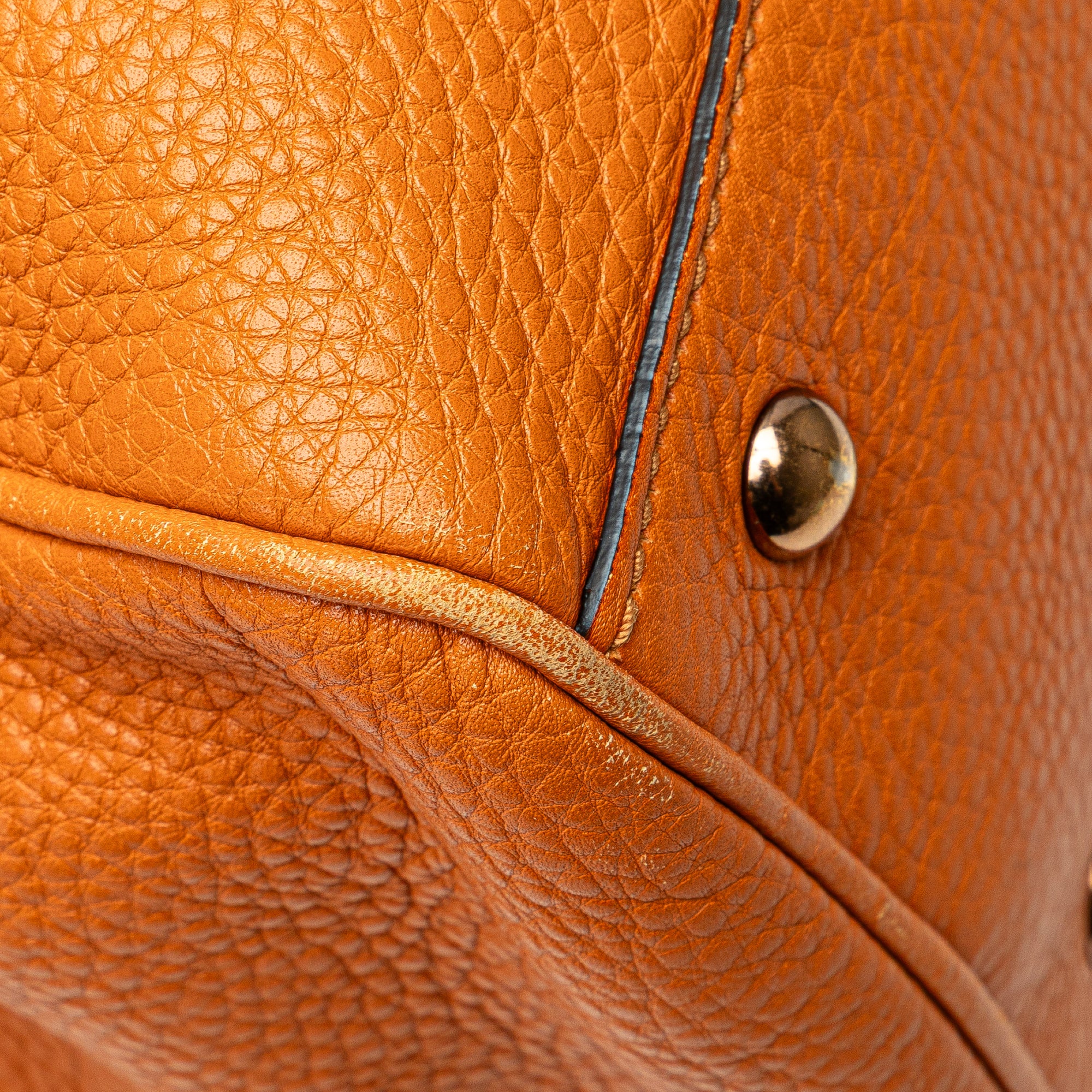 Medium Calfskin Bamboo Shopper Satchel