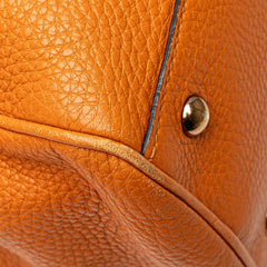 Medium Calfskin Bamboo Shopper Satchel