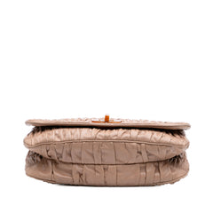 Nappa Gaufre Resin Chain Shoulder Bag