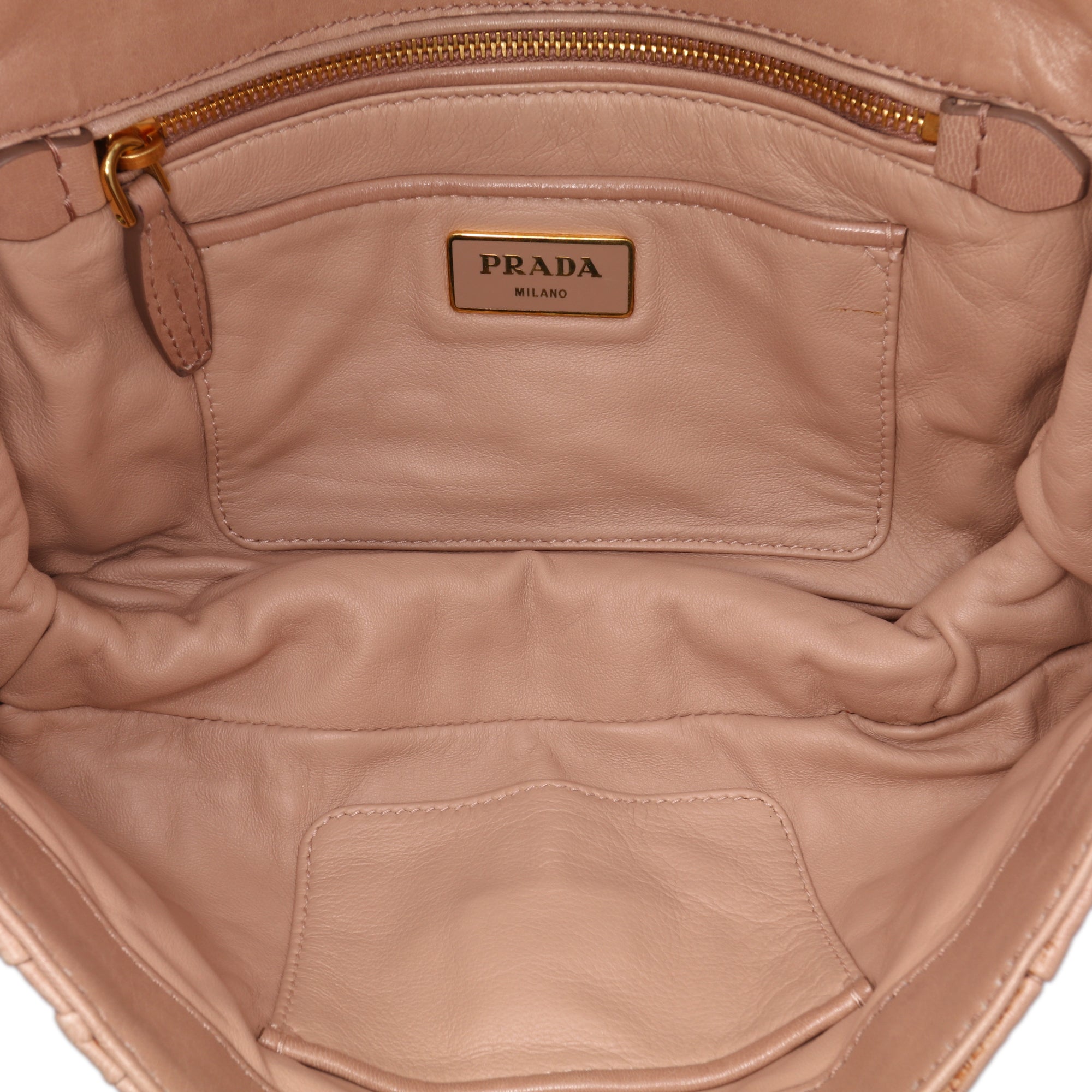 Nappa Gaufre Resin Chain Shoulder Bag