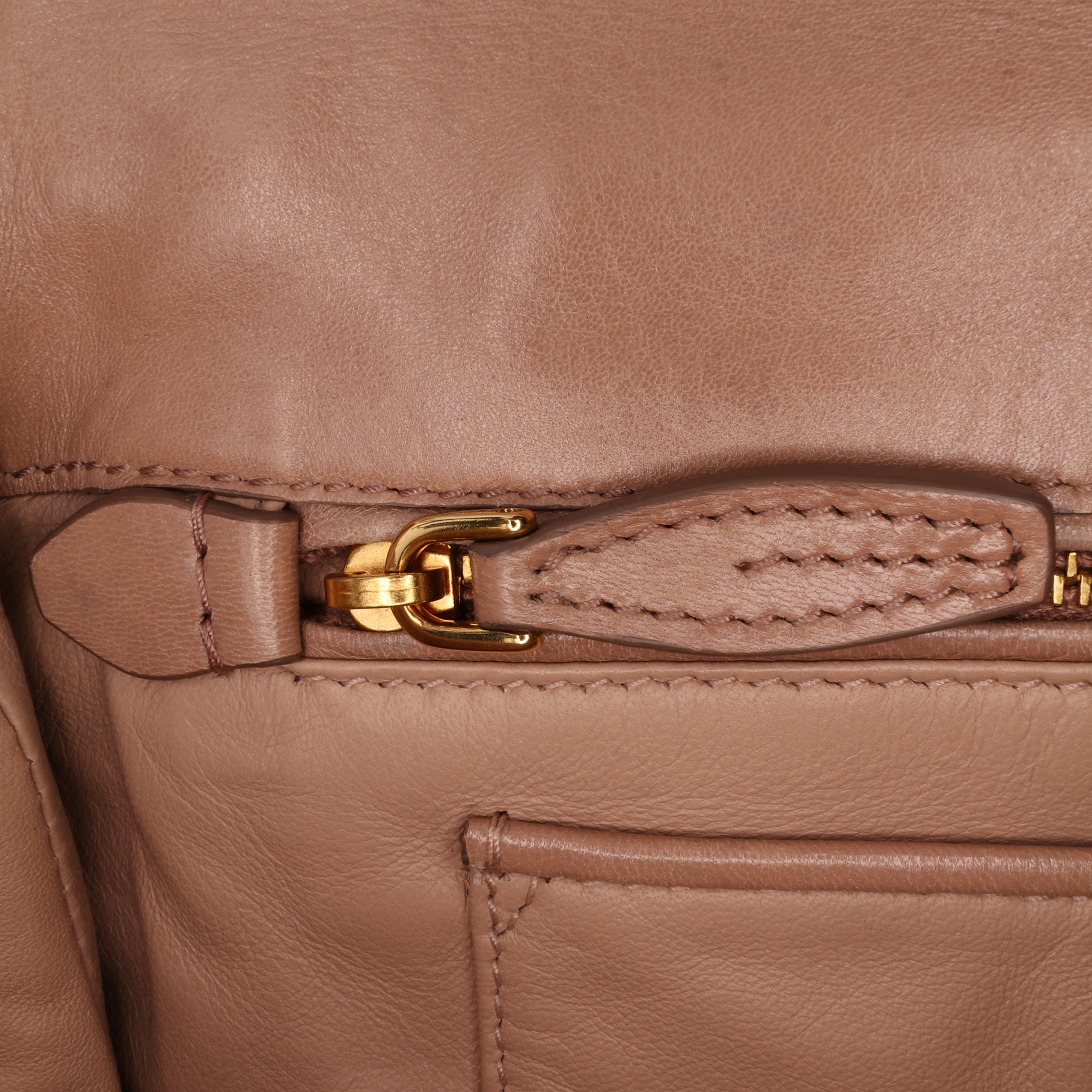 Nappa Gaufre Resin Chain Shoulder Bag