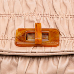 Nappa Gaufre Resin Chain Shoulder Bag