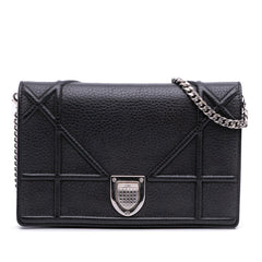 Grained Calfskin Diorama Wallet on Chain