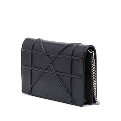 Grained Calfskin Diorama Wallet on Chain