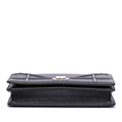Grained Calfskin Diorama Wallet on Chain