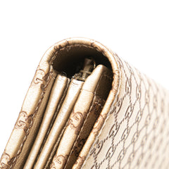 Metallic Microguccissima Dice Continental Wallet