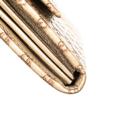 Metallic Microguccissima Dice Continental Wallet