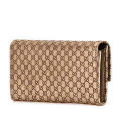 Metallic Microguccissima Dice Continental Wallet