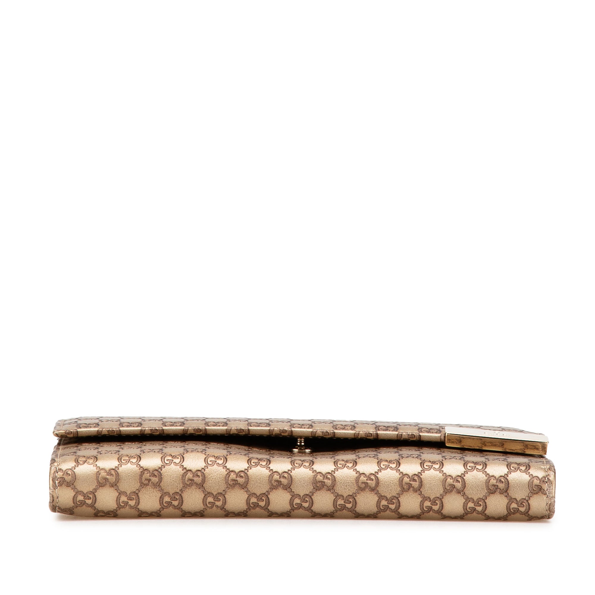 Metallic Microguccissima Dice Continental Wallet