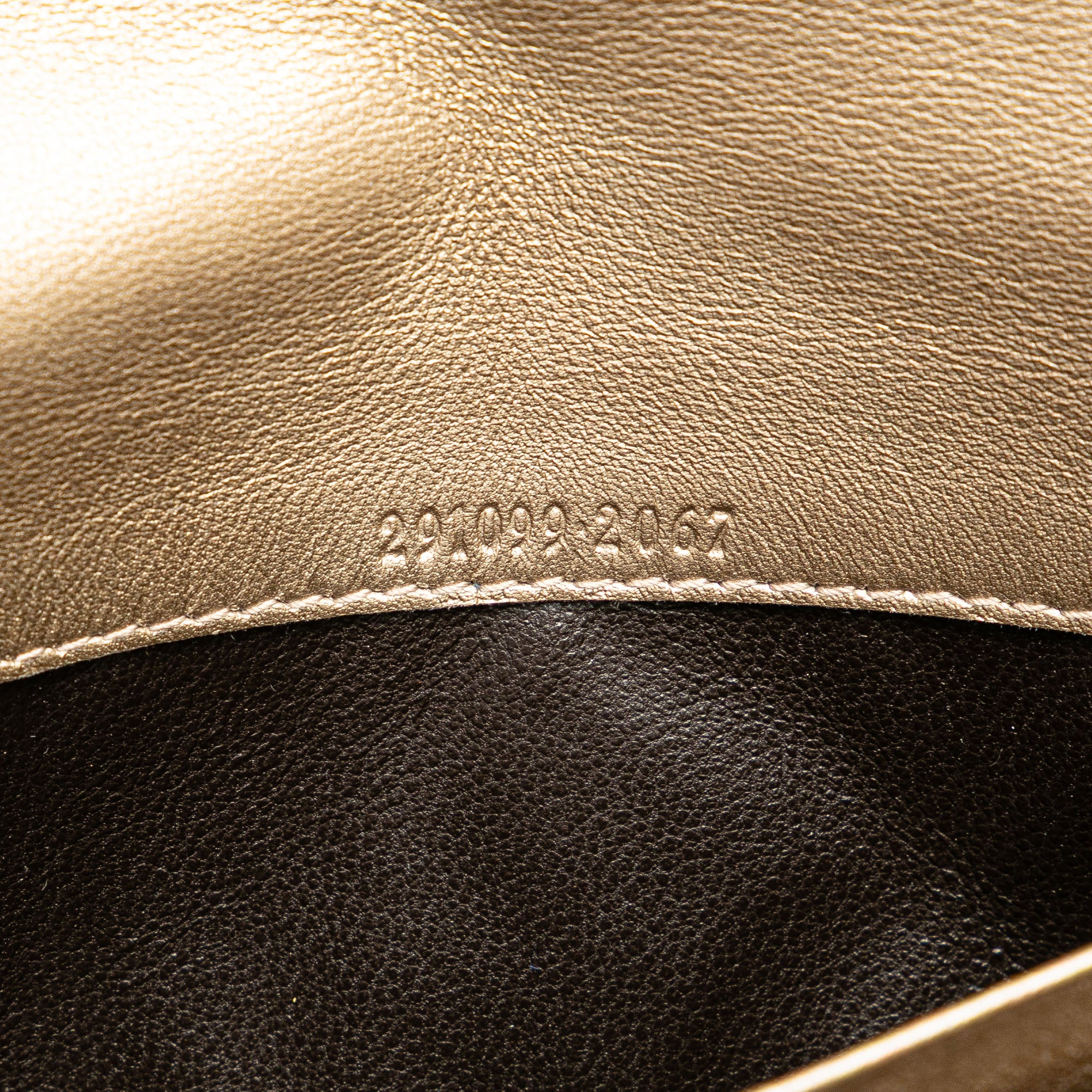 Metallic Microguccissima Dice Continental Wallet