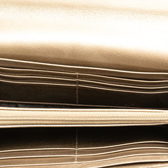 Metallic Microguccissima Dice Continental Wallet