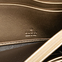 Metallic Microguccissima Dice Continental Wallet