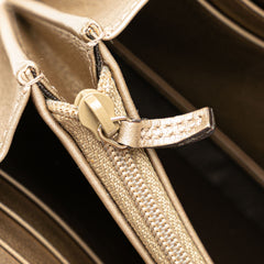 Metallic Microguccissima Dice Continental Wallet