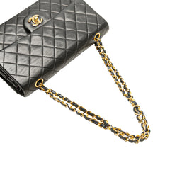 Medium Classic Lambskin Double Flap