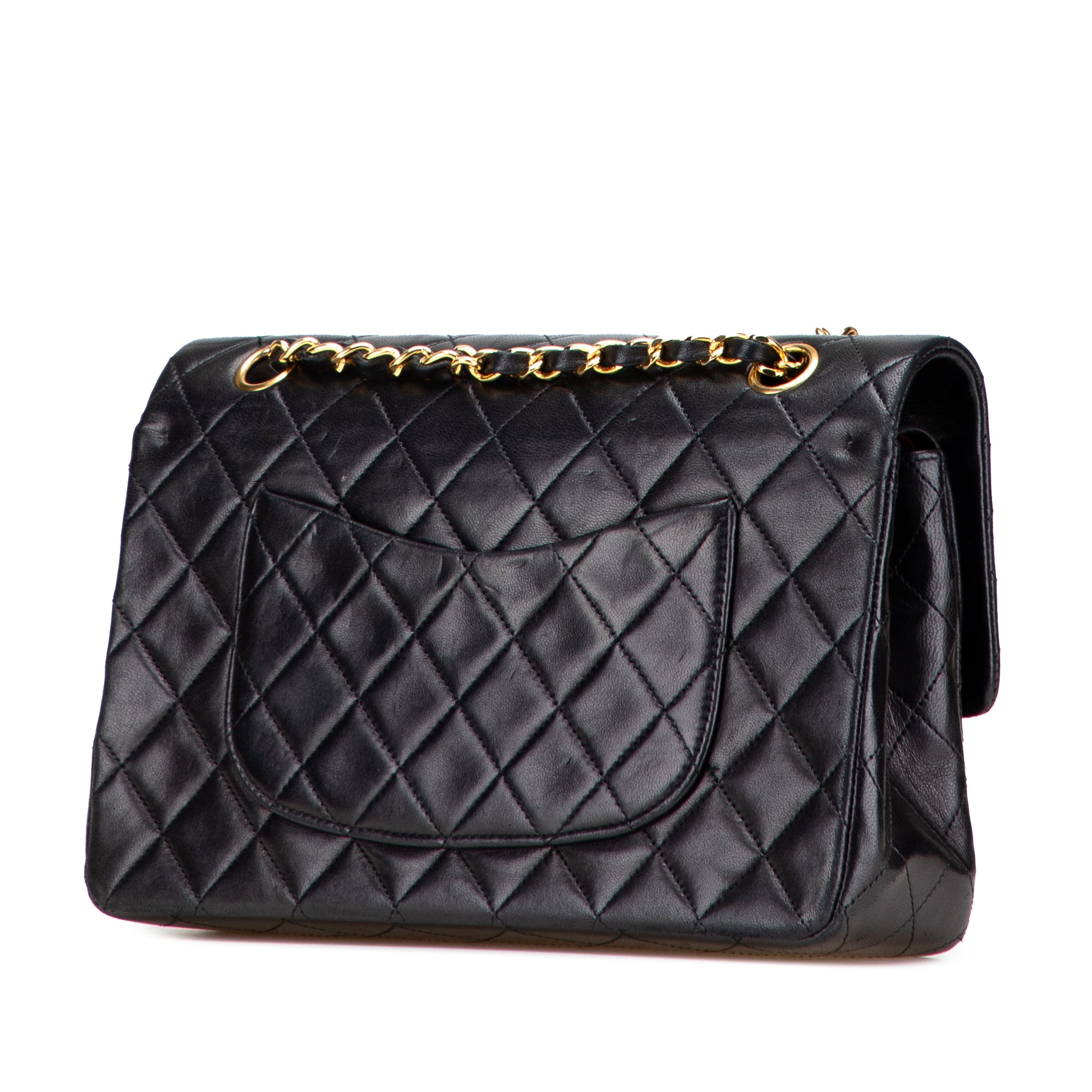 Medium Classic Lambskin Double Flap