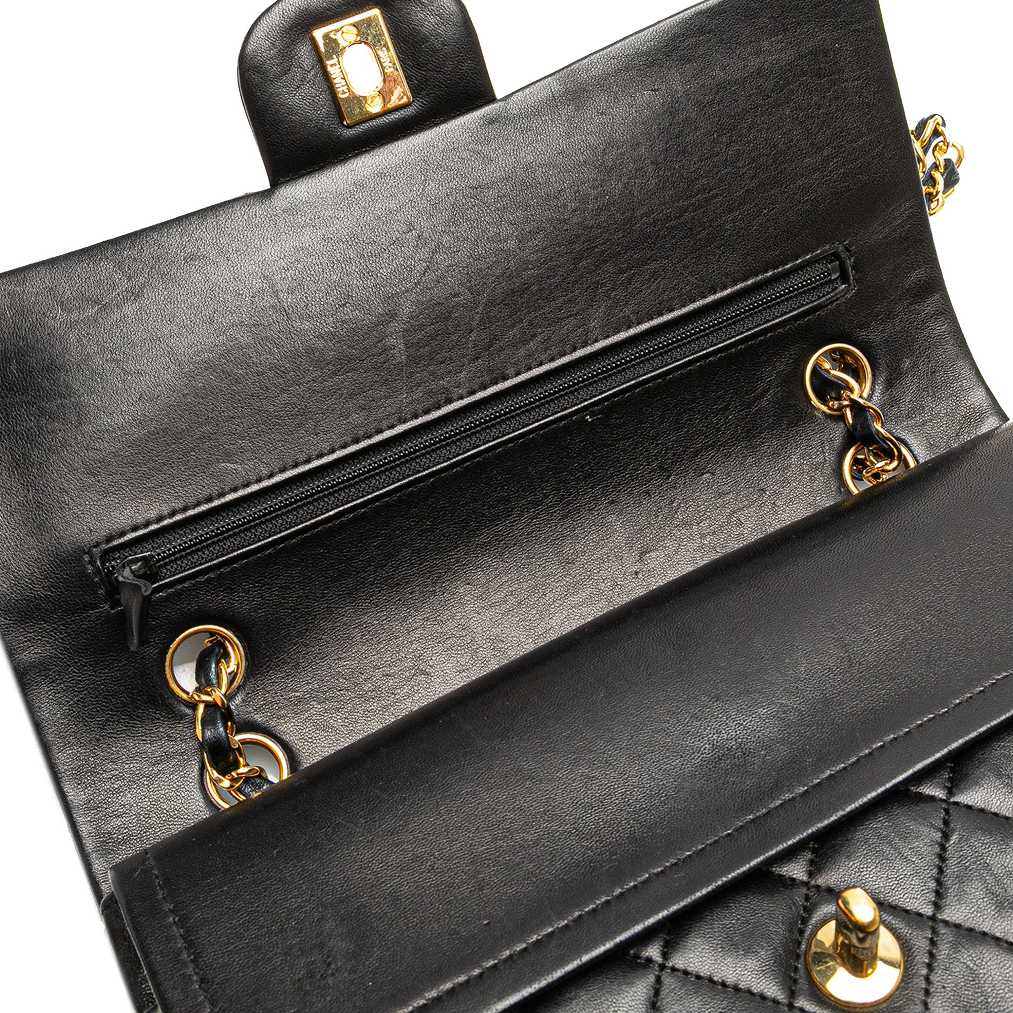 Medium Classic Lambskin Double Flap