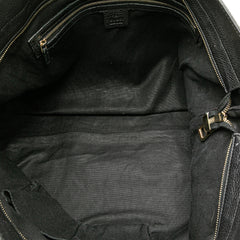 Large Calfskin Bamboo Shopper Satchel