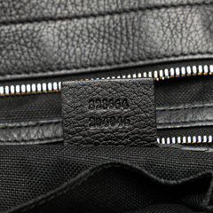 Large Calfskin Bamboo Shopper Satchel