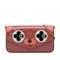 Monogram Vernis Pochette Felicie Valentine Dog