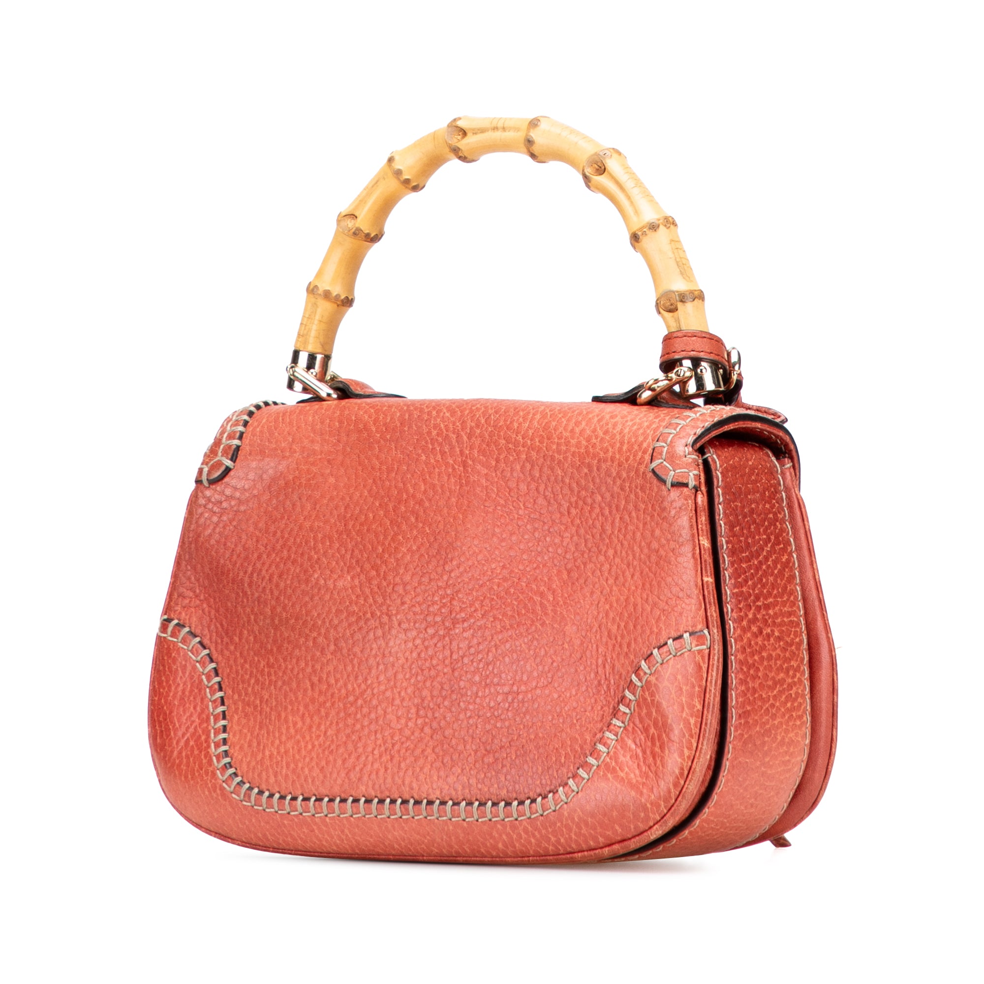 Small Leather New Bamboo Satchel