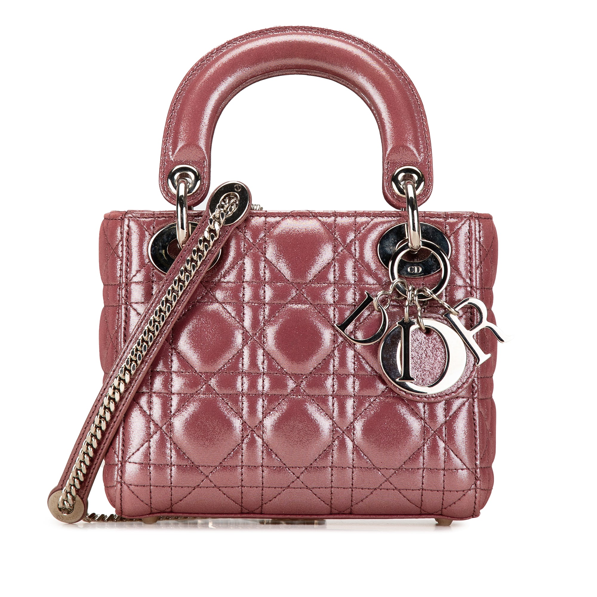 Mini Metallic Lambskin Cannage Lady Dior_0