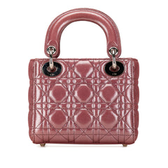 Mini Metallic Lambskin Cannage Lady Dior_2