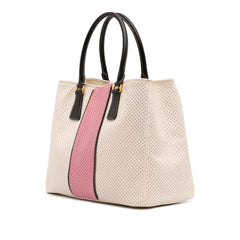 Medium Saffiano Fori Perforated Galleria Tote