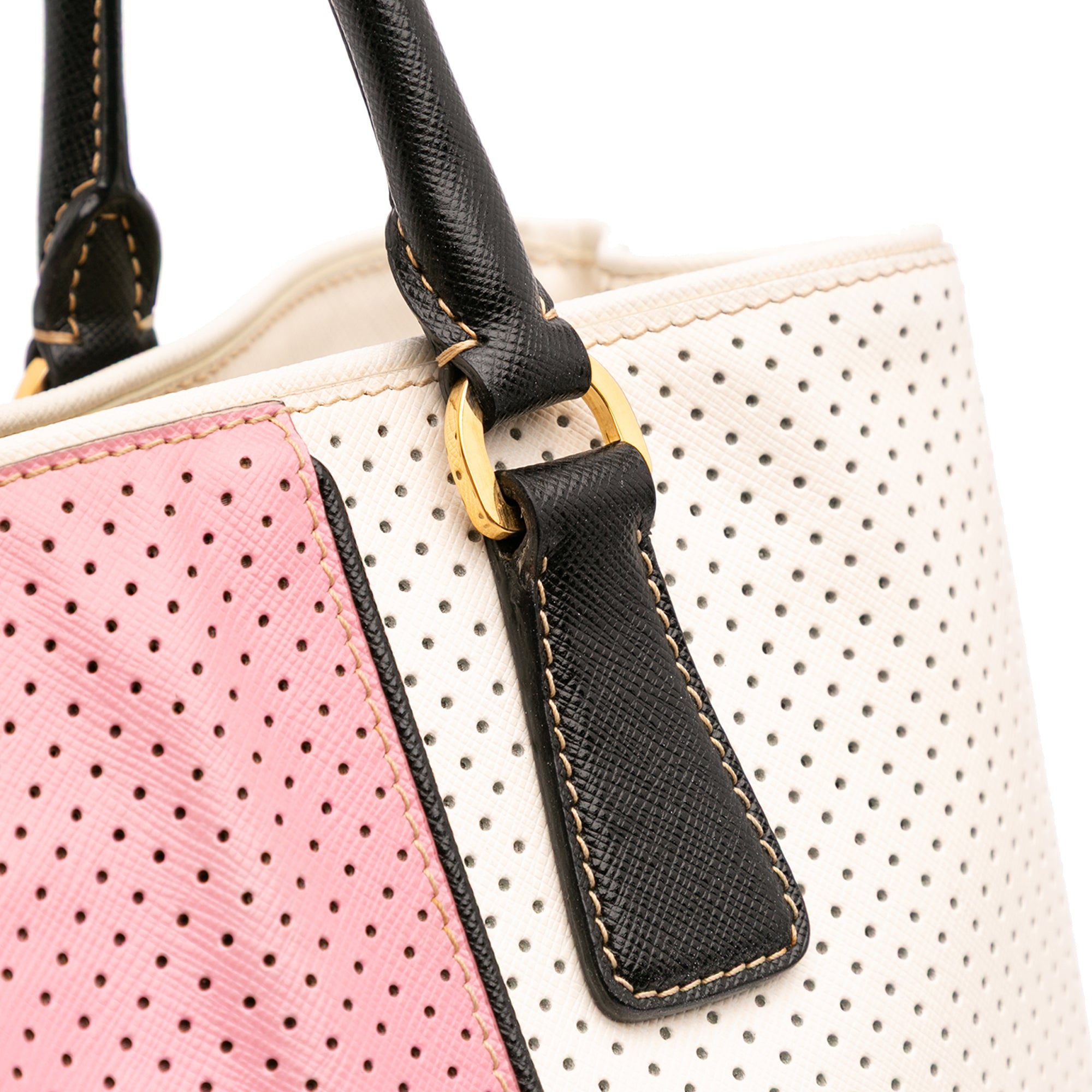 Medium Saffiano Fori Perforated Galleria Tote