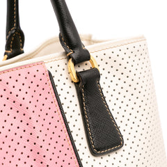 Medium Saffiano Fori Perforated Galleria Tote