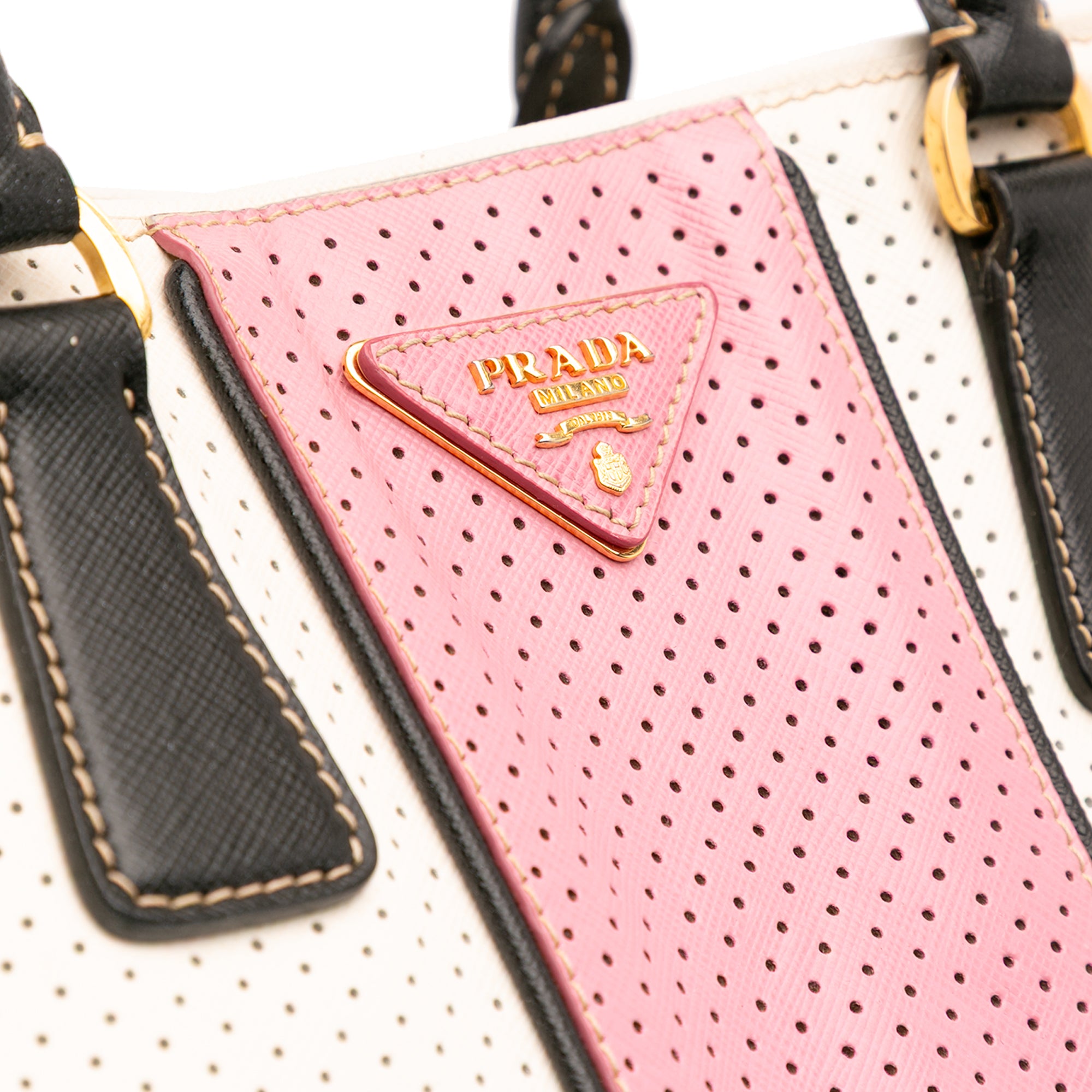 Medium Saffiano Fori Perforated Galleria Tote
