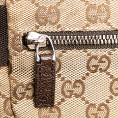 GG Canvas Double Pocket Belt Bag