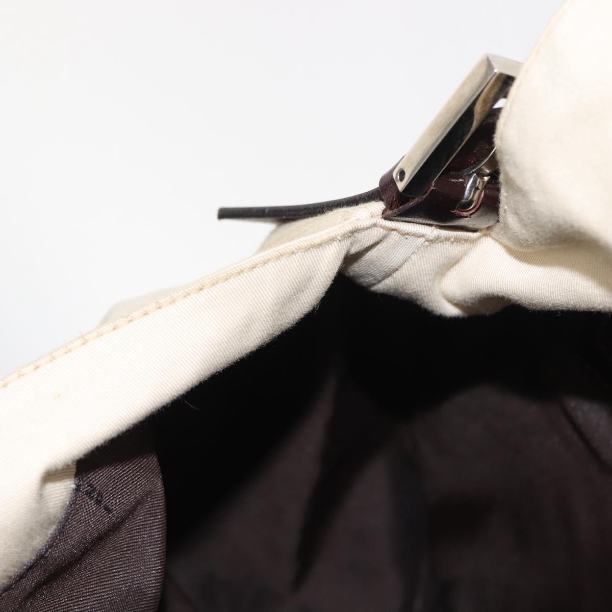 Fendi Mamma Baguette Shoulder Bag Canvas