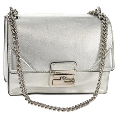 Fendi Kan U Shoulder Bag silver