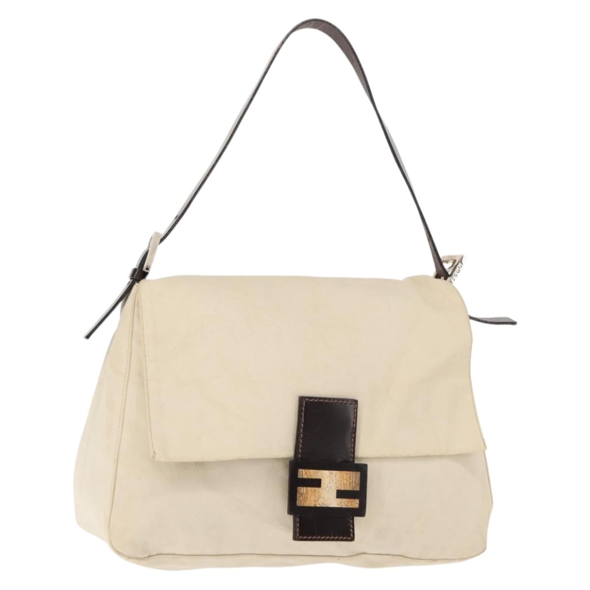 Fendi Mamma Baguette Shoulder Bag Canvas