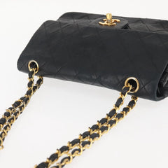 Chanel Vintage Square Classic Double Flap Bag Quilted Leather