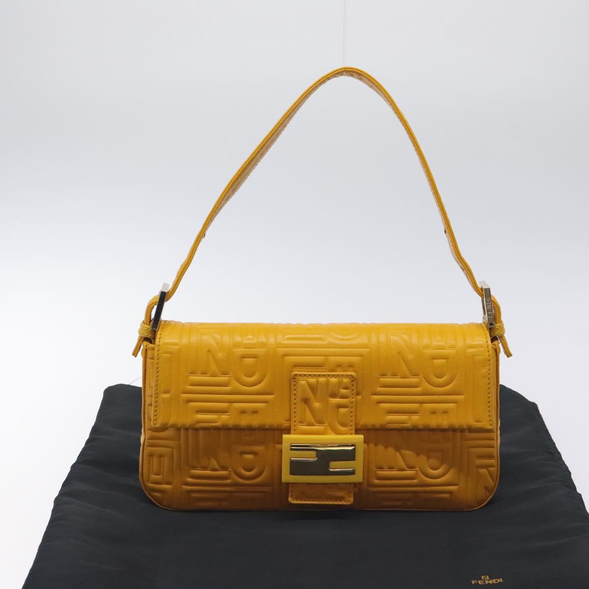 Fendi Mamma Baguette Shoulder Bag Canvas