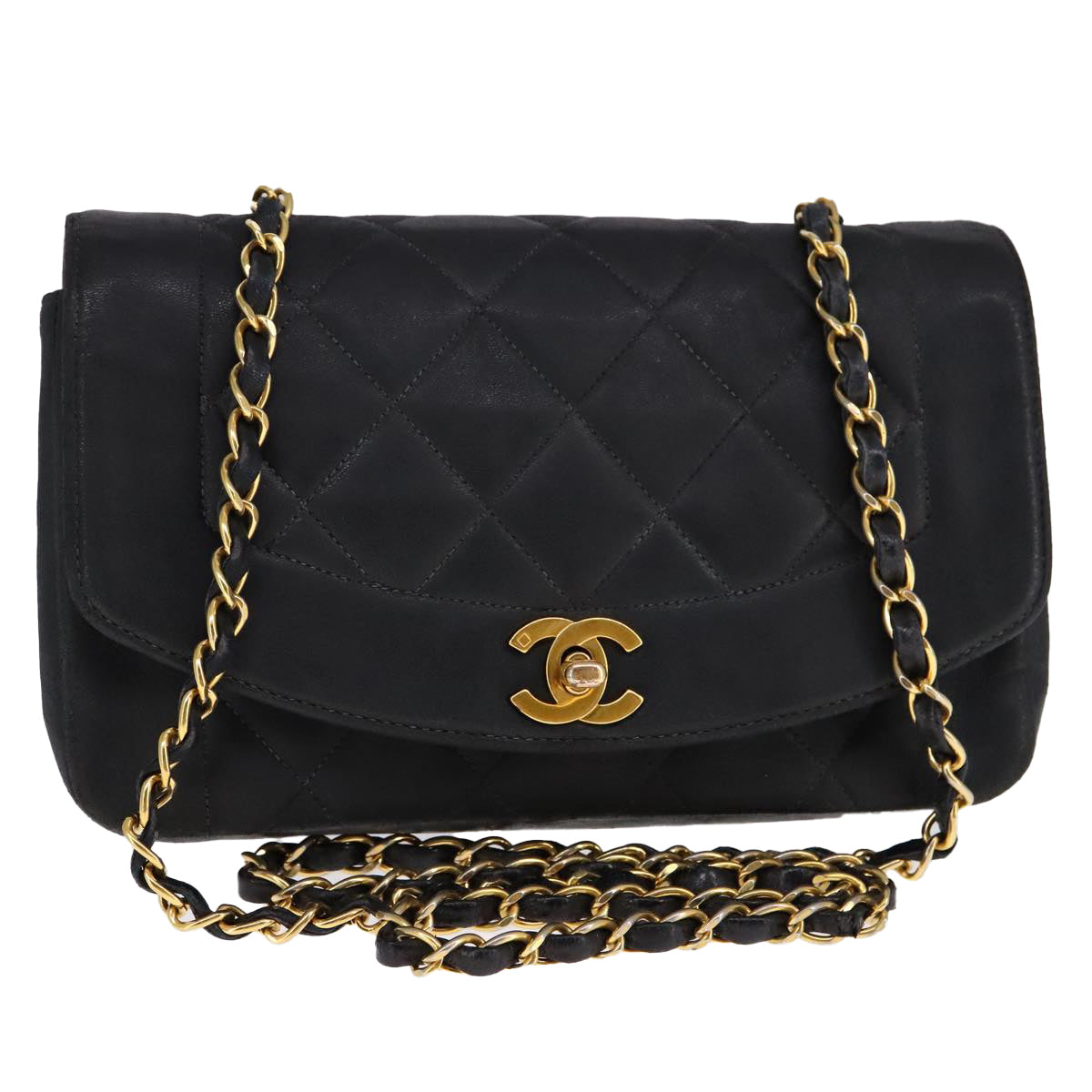 Chanel Vintage Diana Flap Bag Quilted Lambskin
