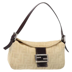 Fendi Mamma Baguette Shoulder Bag Canvas